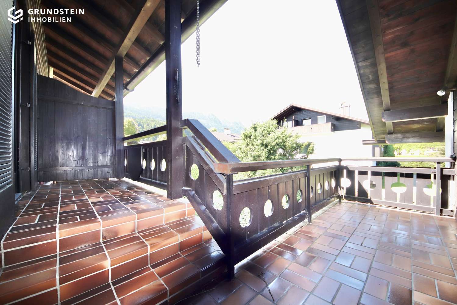 Der großzügige Balkon