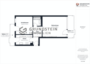 Grundriss der Wohnung