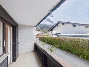 Balkonblick auf Alpen