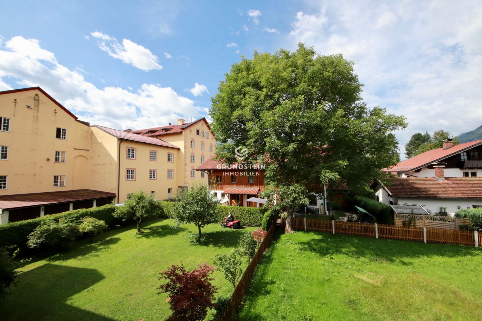 Blick auf grüne Oase