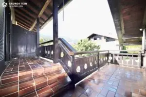 Der großzügige Balkon